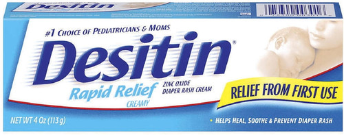 Desitin Rapid Relief Diaper Rash Ointment, Creamy 4 Oz (pack Of 4)