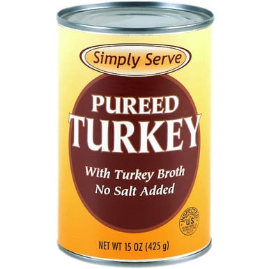 Simply Serve Pureed Turkey, 15 Ounce, 12 Per Case