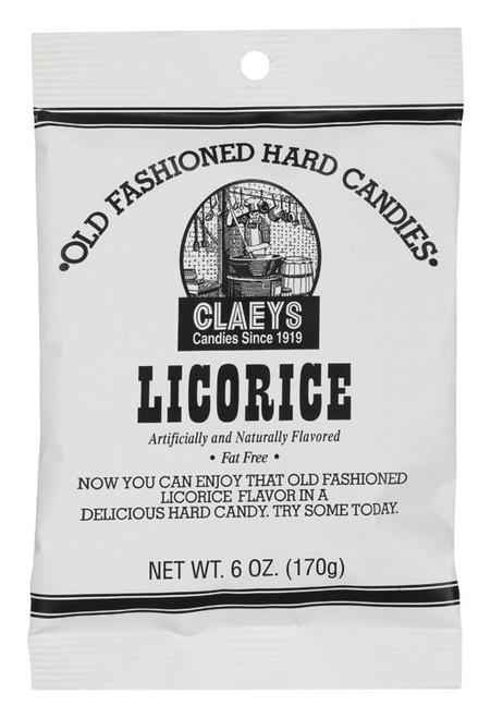 Claey's Fat-free Old Fashioned Licorice Hard Candies, 6 Oz.