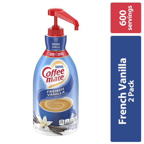 Nestle Coffee Mate Coffee Creamer French Vanilla 2-50.7 Fl. Oz. Pumps