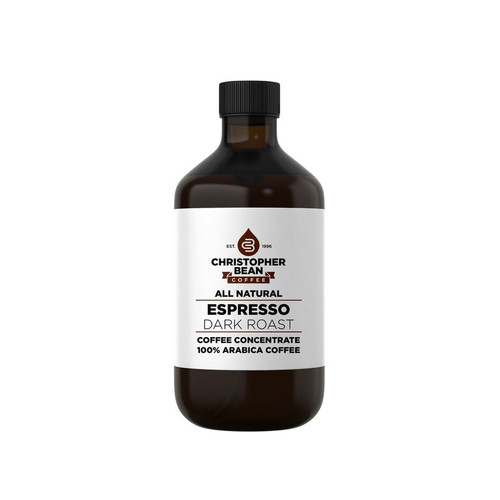 Espresso Dark Roast Cold Brew Iced Coffee Hot Coffee Liquid Java Concentrate ( 8 Ounce Bottle) Makes 24-31 Cups