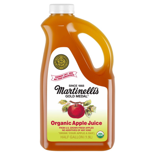 Martinelli's Gold Medal Organic Apple Juice, Half Gallon