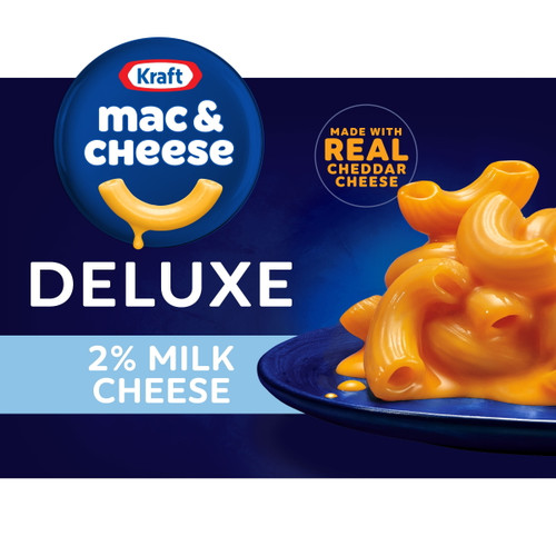 Kraft Deluxe Mac N Cheese Macaroni And Cheese Dinner With 2% Milk Cheese, 14 Oz Box