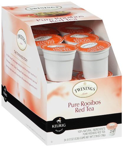 Twinings Of London Pure Rooibos Red Tea, For Keurig K-cups, 24 Count Boxes (pack Of 4)