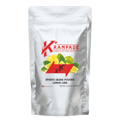Krampade 2k Original - Lemon Lime - High Potassium Cramp Relief Electrolyte Drink Powder: Faster Recovery, Slower Fatigue, Optimized Hydration | 19-serving Resealable Pouch