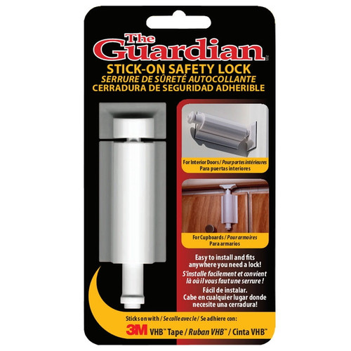 Door Guardian Tgsl-w Guardian Stick-on Safety Lock