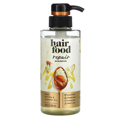 Repair Shampoo, Shea Butter & Almond Oil, 10.1 Fl Oz (300 Ml), Hair Food