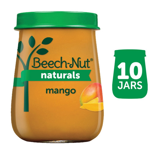 Beech-nut Naturals Non-gmo Stage 2 Baby Food, Mango, 4 Oz Jar, 10 Pack