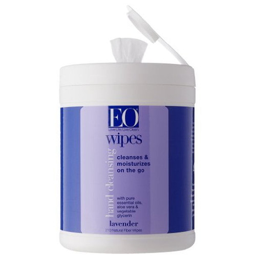 Eo Hand Cleansing Natural Fiber Wipes, Lavender, 210 Wipes