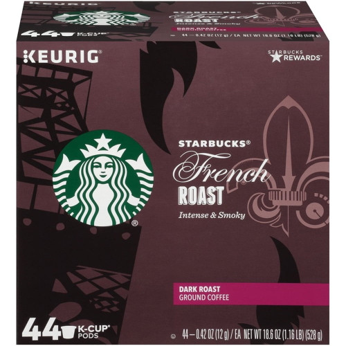 Starbucks French Roast Dark Roast Single Cup Coffee For Keurig Brewers -- 44 K-cups