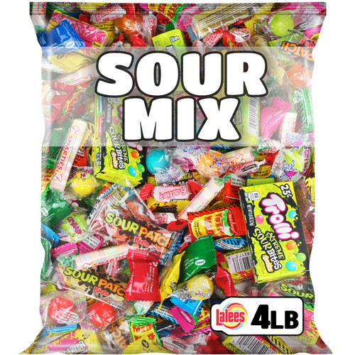 Candy Mix - Sour Bulk Candy - Individually Wrapped Candy- Bulk Candy - Assorted Candy - Party Candy For Kids - Fun Size Candy - 4 Pounds