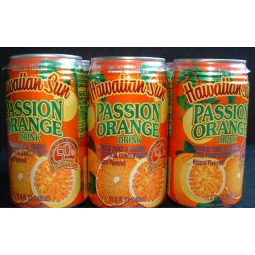 Hawaiian Sun Passion Orange Juice (12 Cans)