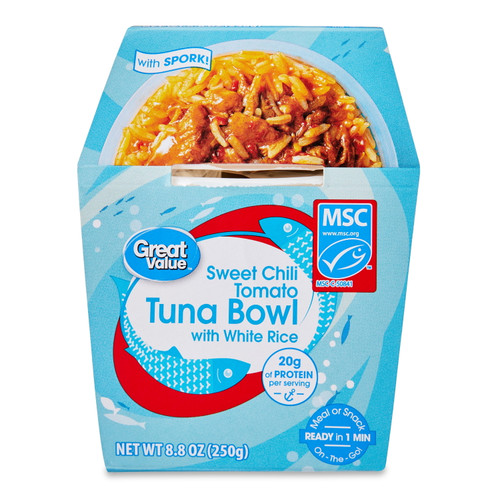 Great Value Sweet Chili Tomato Tuna Rice Bowl, 8.8 Oz