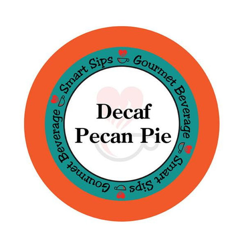 Smart Sips Coffee Decaf Pecan Pie Flavored Single Serve Coffee Pods, 24 Count, Compatible With All Keurig K-cup Machines, Decaffeinated Flavored Coffee