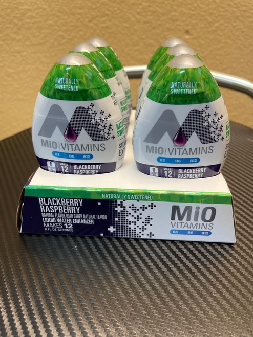 Mio Liquid Water Enhancer Blackberry Raspberry & Tropical Cherry 1.62 Fl Oz (pack Of 6 Blackberry Raspberry)