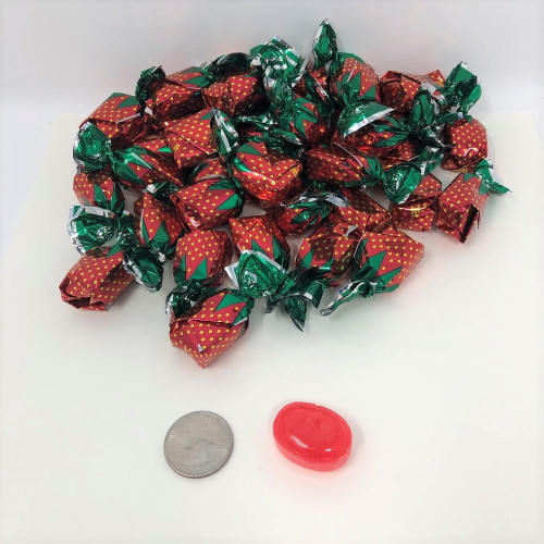 Arcor Filled Strawberry Bon Bons 1 Pound Bulk Bonbon Hard Candy Wrapped