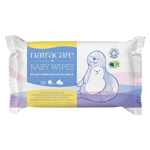 Natracare Organic Baby Wipes 50 Wipes