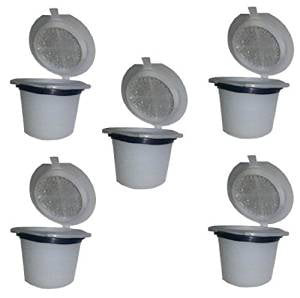 Reusable Refillable Capsules Pod For Nespresso Coffee Espresso Tea Maker - 5 Pack