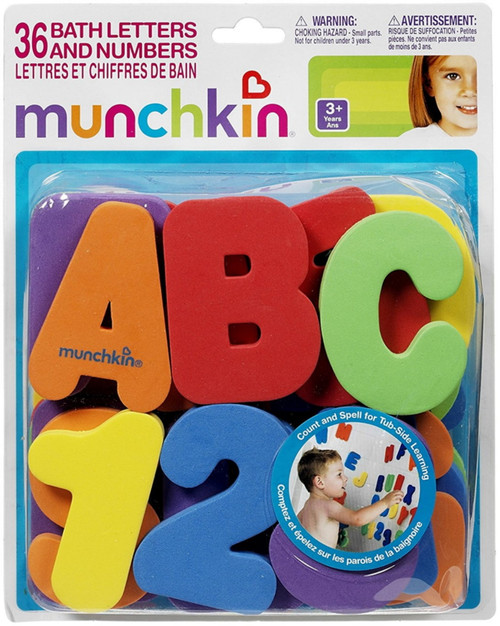 Munchkin Bath Letters & Numbers Bath Toys 1 Ea (pack Of 4)