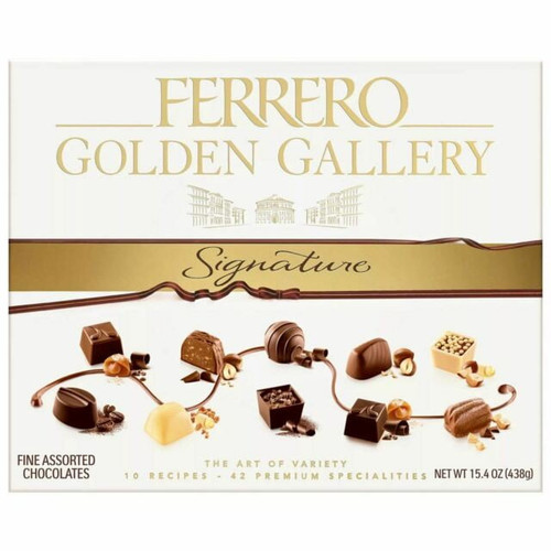 Ferrero Golden Gallery Signature Fine Assorted Chocolates 15.4 Oz
