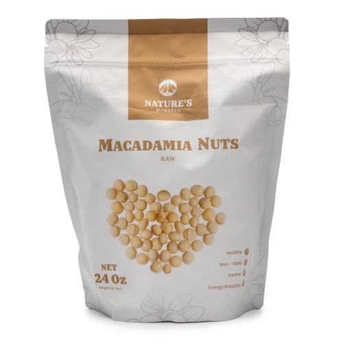 Nature's Morsels Raw Macadamia Nuts 24oz