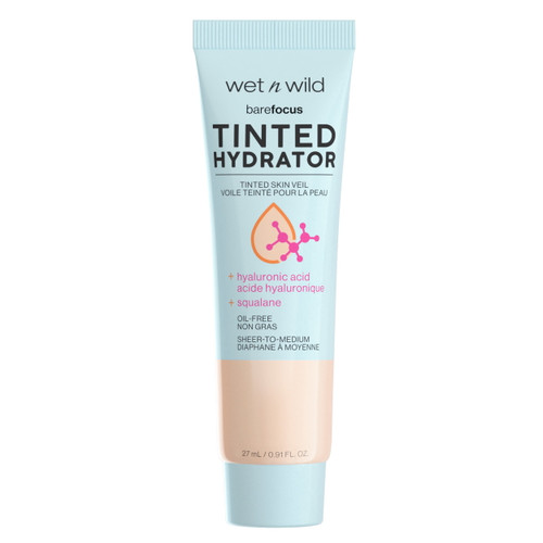 Wet N Wild Bare Focus Tinted Hydrator, Tinted Moisturizer, Dewy, Light Medium, 0.91 Fl Oz