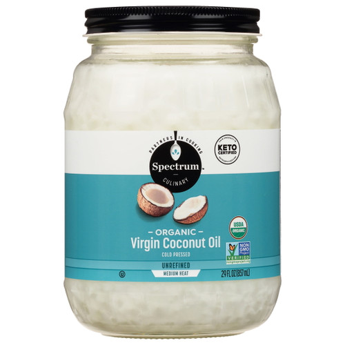Spectrum Organic Virgin Coconut Oil, 29 Fl Oz Jar
