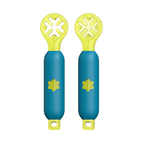 Shulemin 1set Training Spoon Round Shape Head Leakage-resistant Suspended Spoon Head Design Baby Self Feeding Spoon