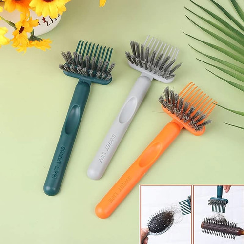 Hair Brush Cleaning Tool 2 In 1 Comb Cleaning Brush Hair Brush Cleaner Mini Hair Brush Remover For Hair Removal Home And Salon Use/cleaning Supplies