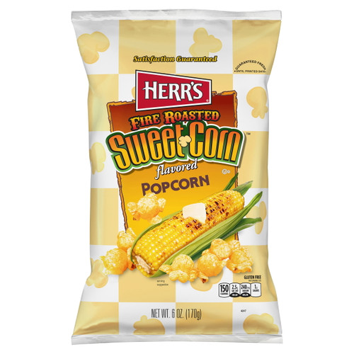 Herr's Sweet Corn Flavored Popcorn, 6 Oz