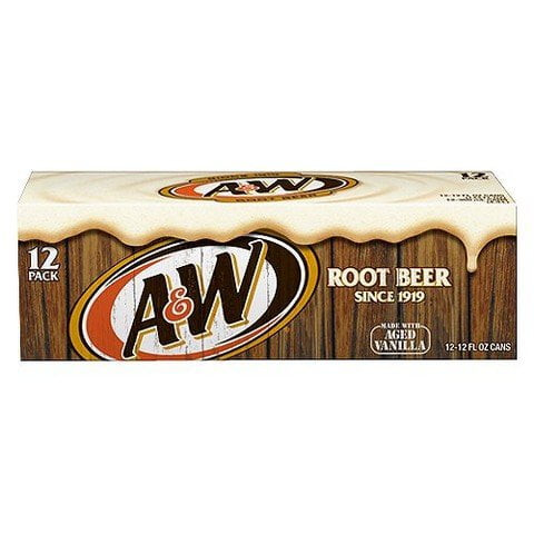 A&w Root Beer, 12 Fl Oz (pack Of 12), 100% Natural Flavor , Caffeine Free With Natural & Aftificial Flavors