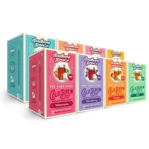 Southern Breeze Sweet Tea Cold Brew Sweet Iced Tea Bundle 8 Pack