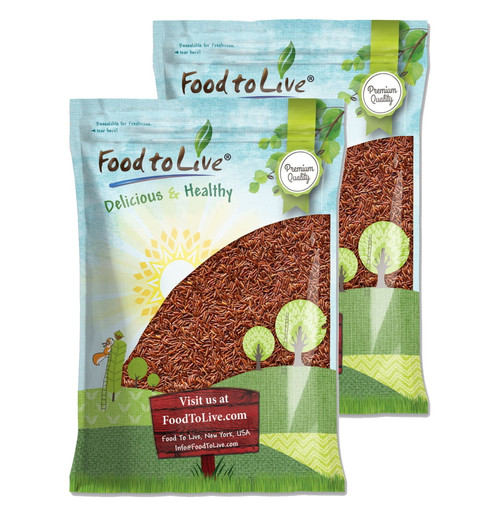 Red Rice, 24 Pounds — Kosher, Raw, Vegan — By Food To Live