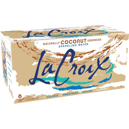 Lacroix Sparkling Water, Coconut - 8pk/12 Fl Oz