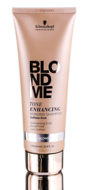 Schwarzkopf Pro Blondme Tone Enhancing Cool Blonde Bonding Shampoo - Size : 8.4 Oz