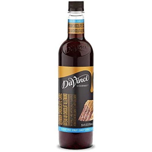 Davinci Gourmet Sugar Free German Chocolate Cake Coffee Syrup For Espressos, Cappuccinos, Cold Brew, Teas, Frappes, 25.4 Fl Oz