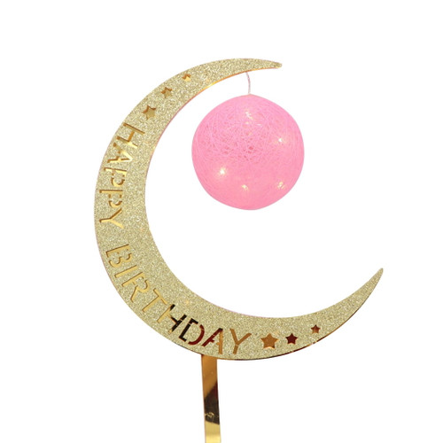 Cake Topper Creative Decorative Moon Birthday Cake Topper Cake Decoration