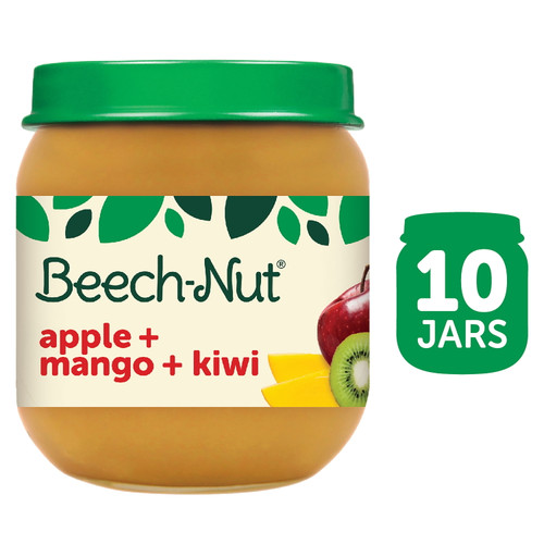 Beech-nut Stage 2 Baby Food, Apple Mango & Kiwi, 4 Oz Jar, 10 Pack