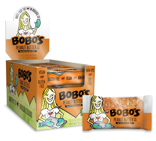 Bobo's Oat Bars, Peanut Butter, 3 Oz, 12 Count