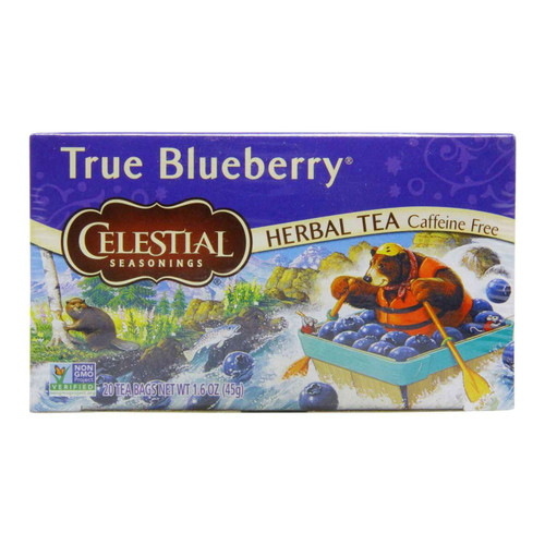Celestial Seasonings True Blueberry Herbal Tea Berry - 20 Bags