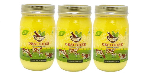 Desi Kitchen Desi Ghee (clarified Butter) 16oz (1 Pint) By Rani Foods Inc (3 Pack)