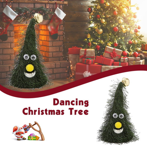 Toy Gifts Clearance Electric Swing Dancing Christmas Hat Christmas Trees Carton Cute Toy B