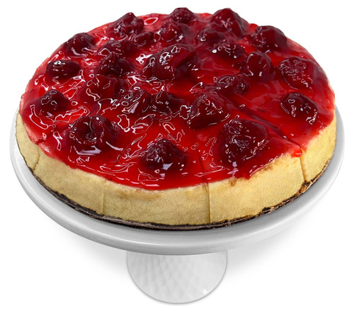 Andy Anand Traditional Strawberry Cheesecake 9" Decadent Fresh Made Gourmet Food & Greeting Card, Birthday, Valentine, Christmas, Mothers Day, Wedding (2 Lbs)