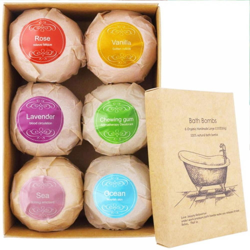 Bath Bombs For Kids All Natural Colorful Bath Bomb Kit - Safe For Sensitive Skin - Relaxing Bath Bombs For Girls And Boys - Best Gift Set For Kids - Made In Usa