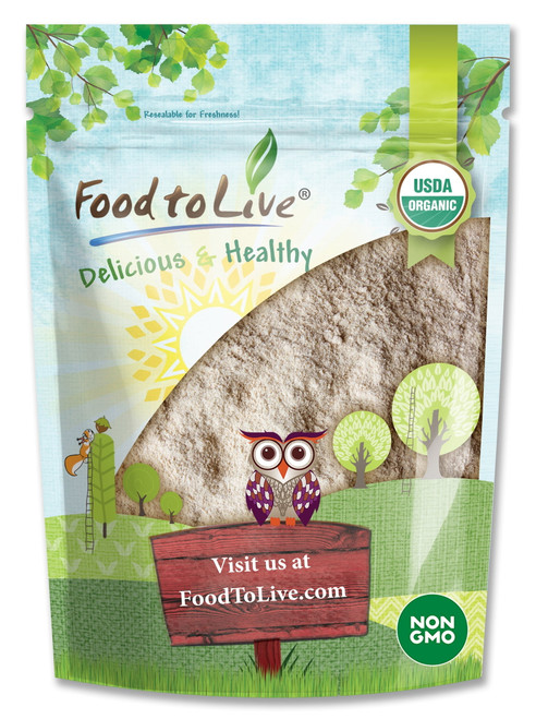 Organic Barley Flour, 1 Pound — Non-gmo, Kosher, Raw, Vegan — By Food To Live