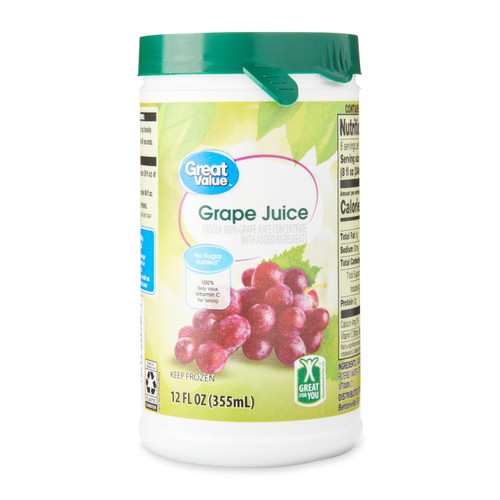 Great Value Grape Juice, Frozen, 12 Fl Oz
