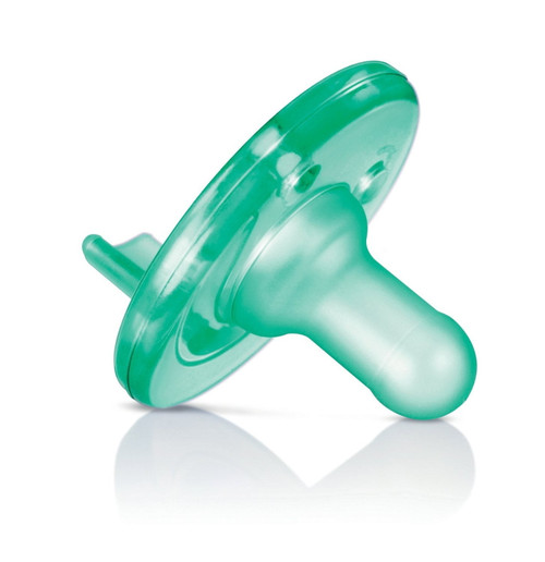 "bctlyinc Bpa Free Vanilla Green Soothie Pacifier, 0-3 Months, 4 Pack"