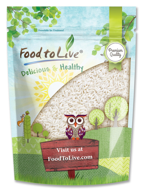 Glutinous Rice, 1 Pound — Kosher, Raw, Vegan — By Food To Live