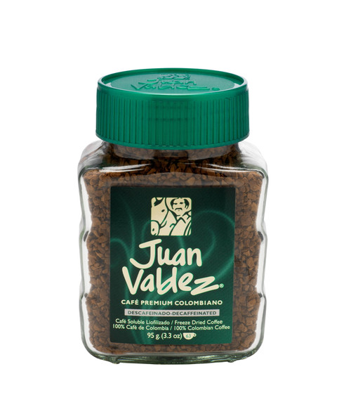 Juan Valdez Decaf 100% Colombian Freeze Dried Medium Roast Instant Coffee, 3.35 Oz