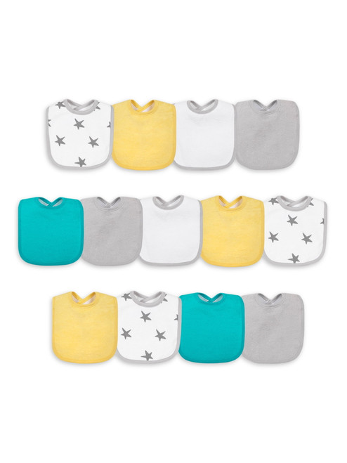 Little Star Cotton Feeding Baby Bib, 13pk Unisex